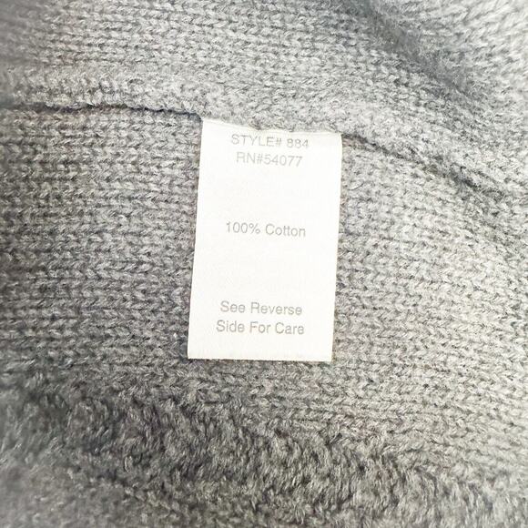 Cabi Circle Skater Pleated Skirt Knit Gray 100% Cotton Size XL - Picture 3 of 5